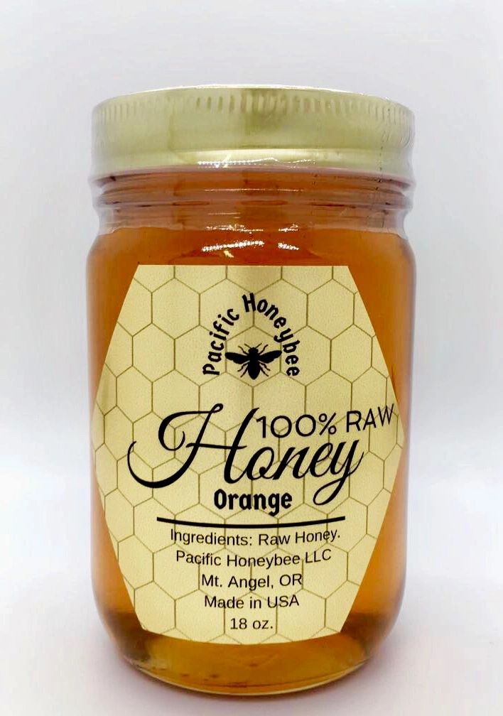 18oz Raw Orange Blossom Honey
